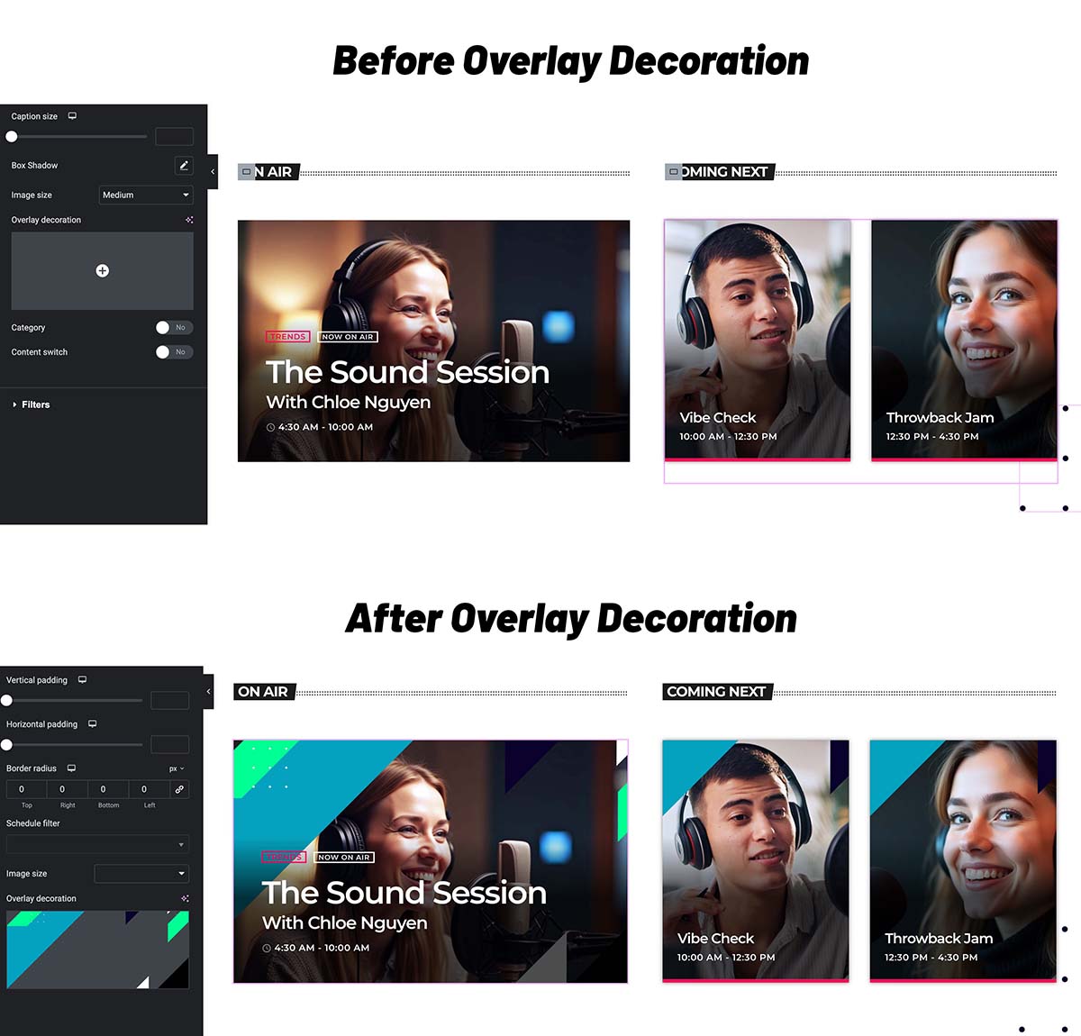Radio station website elementor ProRadio