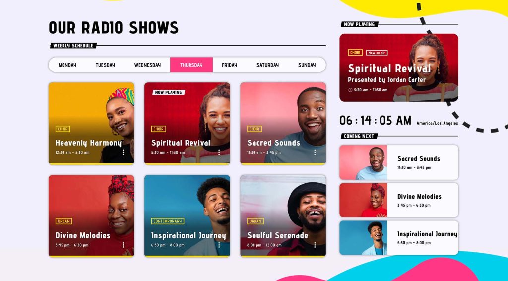 gospel radio website schedule