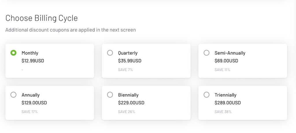 Pro Radio Plus pricing plans