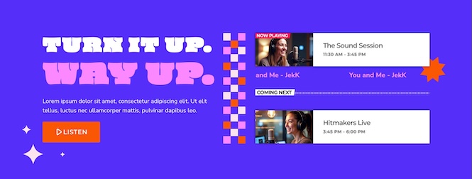 pro radio footer template