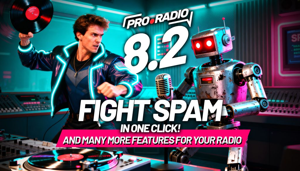 Bye-bye Spam! Pro Radio 8.2 Drops a Built-In Antispam and Fresh New Features